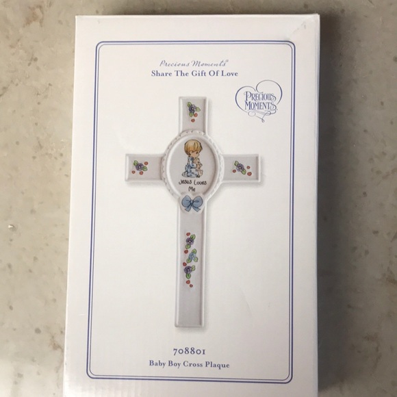 Precious Moments “Baby Boy Cross Plaque”